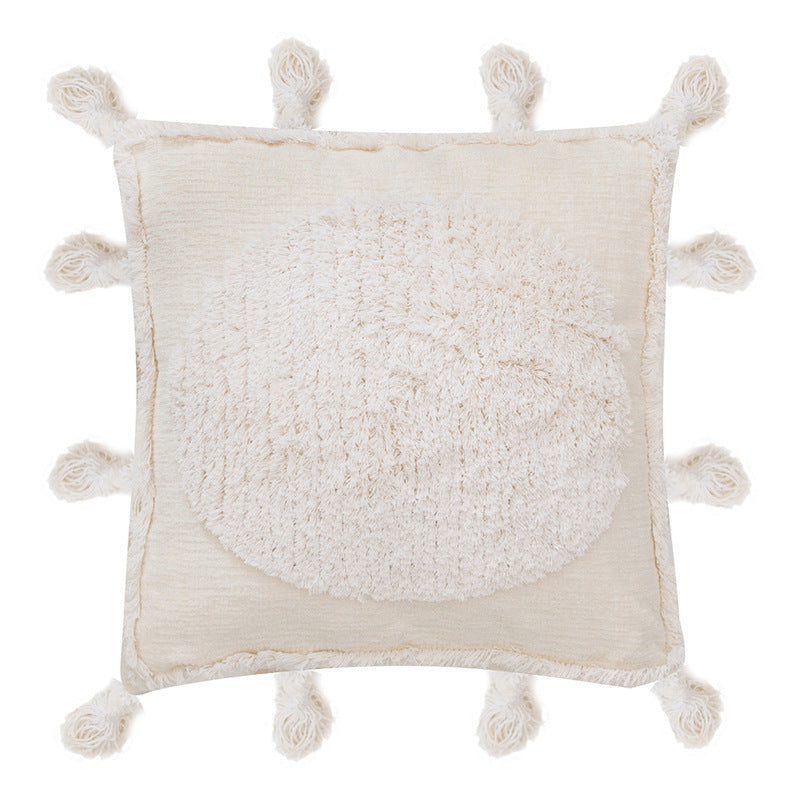 Cuscino righe orizzontali bianche e blu
