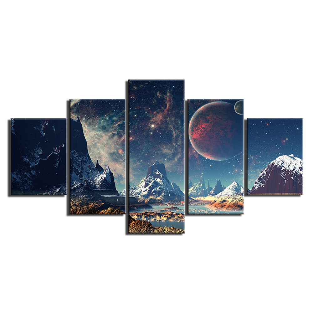 Adesivo murale Pianeti e nebulosa cosmica