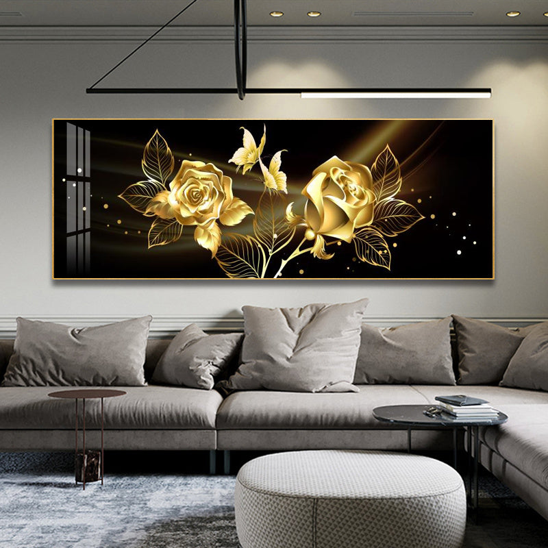 Quadro rose e oro