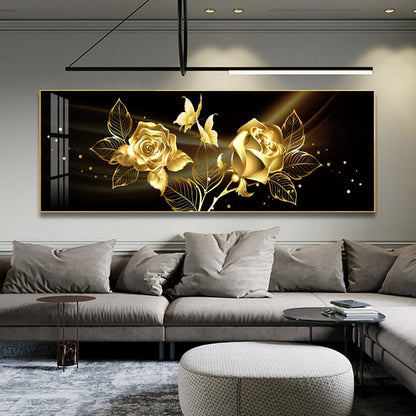 Quadro rose e oro