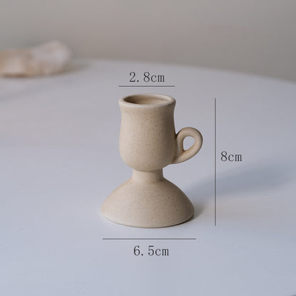 Portacandela ceramica retrò