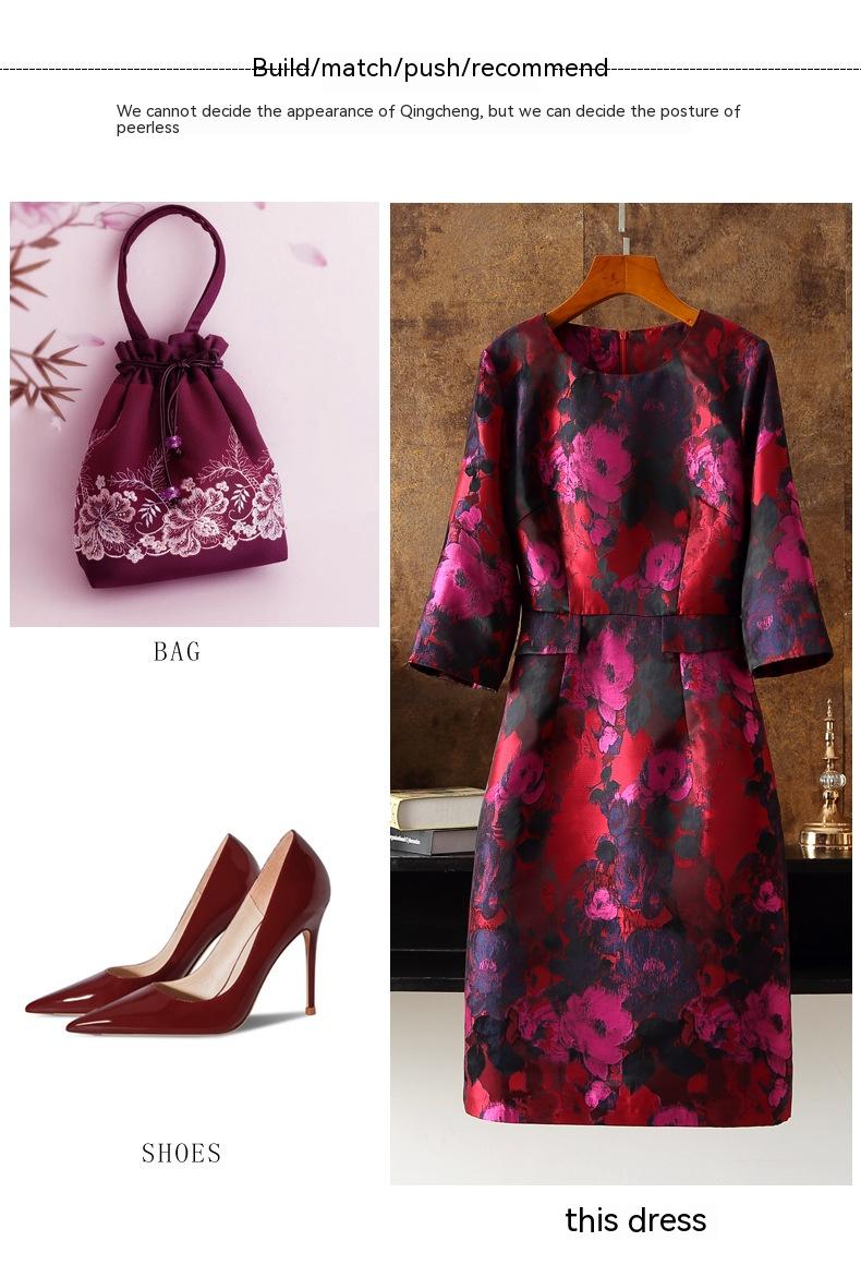 Abito Jacquard Dipinto