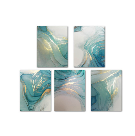 Quadro Astratto Effetto Liquido