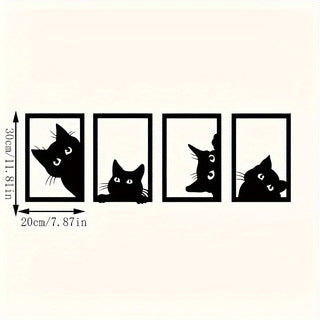 Decorazione Murale Gatto Nero