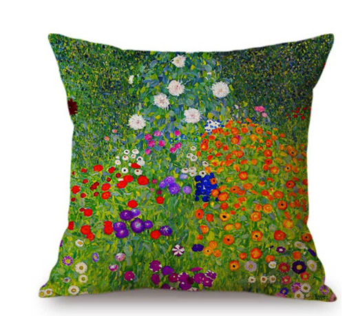 Cuscino stile pittura impressionista