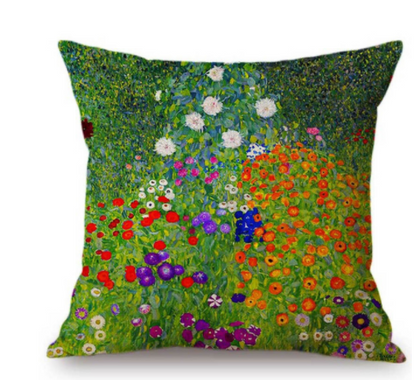 Cuscino stile pittura impressionista