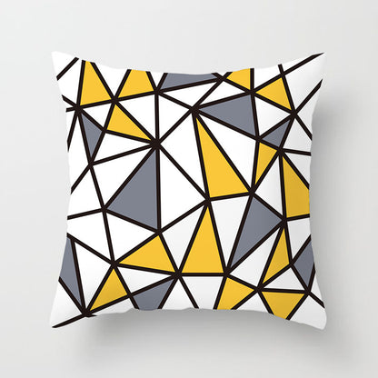 Copricuscino giallo e nero