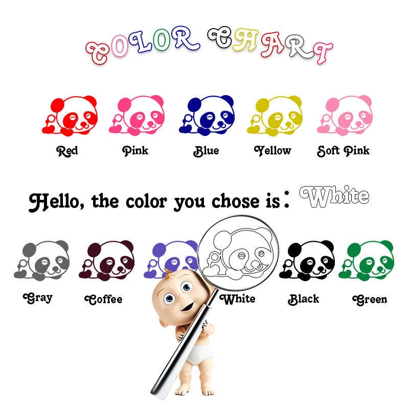 Adesivo murale Guida interattiva dei colori