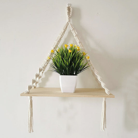 Arazzo Macramé triangolare con narcisi