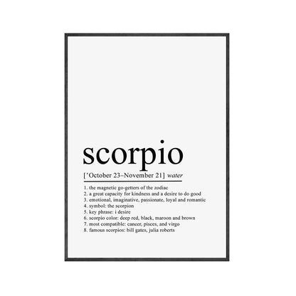 Poster Costellazioni dello zodiaco