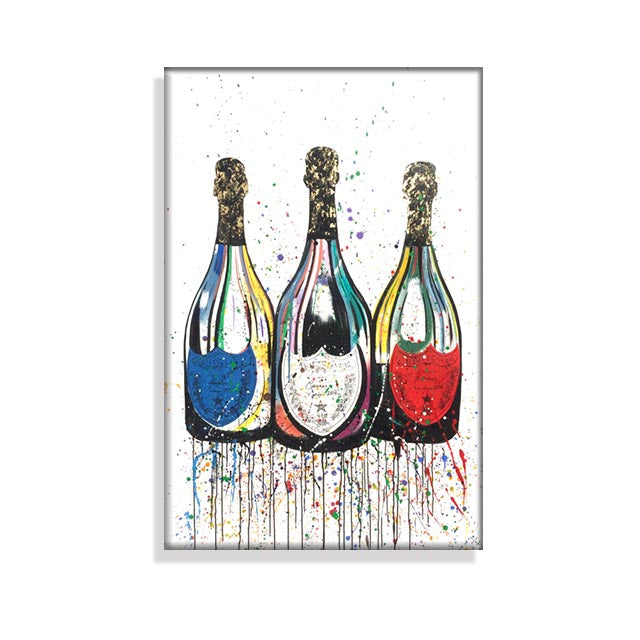 Quadro bottiglia champagne
