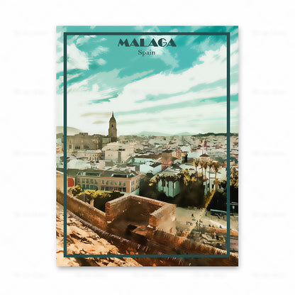 Poster set cinque città europee cornice