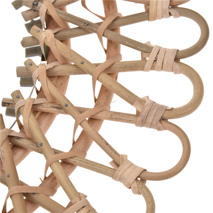 Specchio rattan dorato