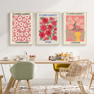Quadro fiori astratto