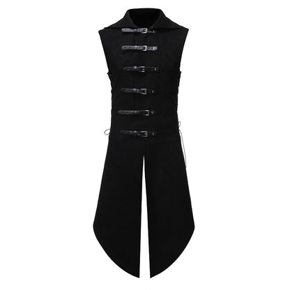Top di pelle stile medievale