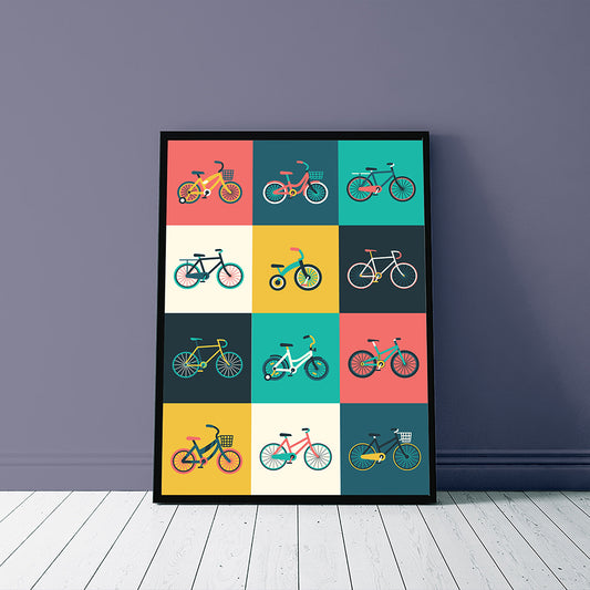 Quadro su tela Biciclette minimaliste
