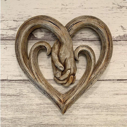 Decorazione cuori legno