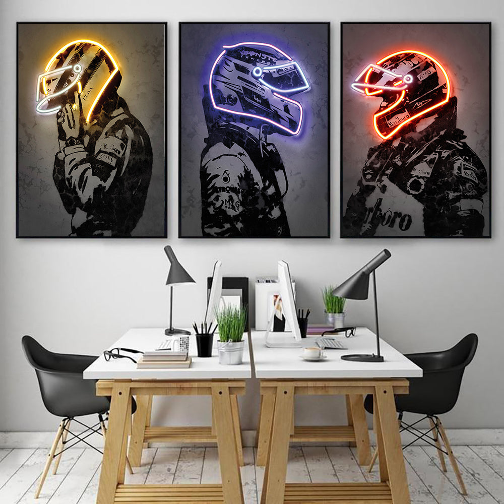 Tela Neon Casco Vintage