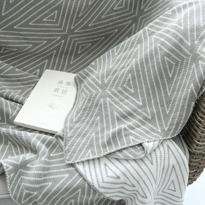 Coperta cotone geometrica