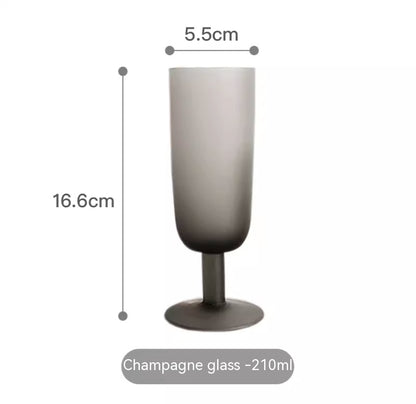 Bicchiere satinato grigio