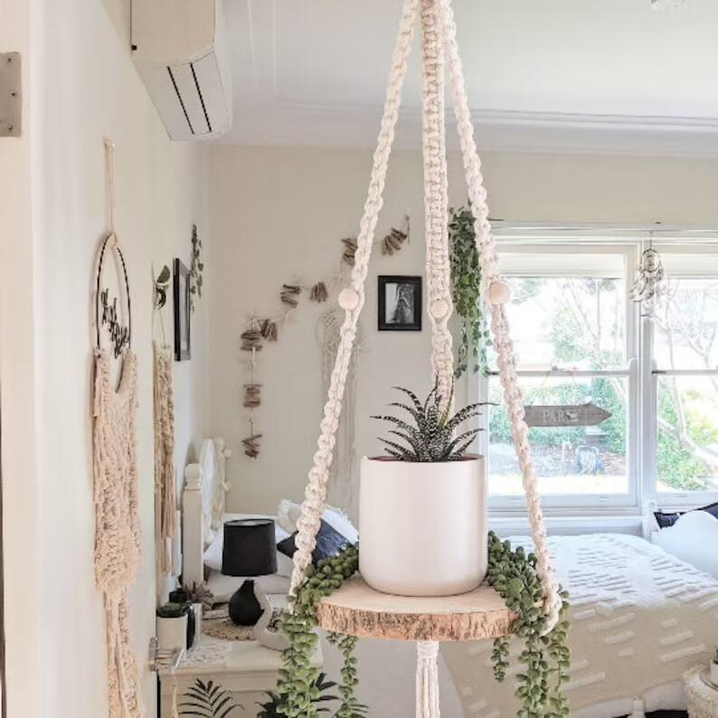 Macramé fiori in stile nordico