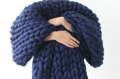 Coperta lana tessuta a mano