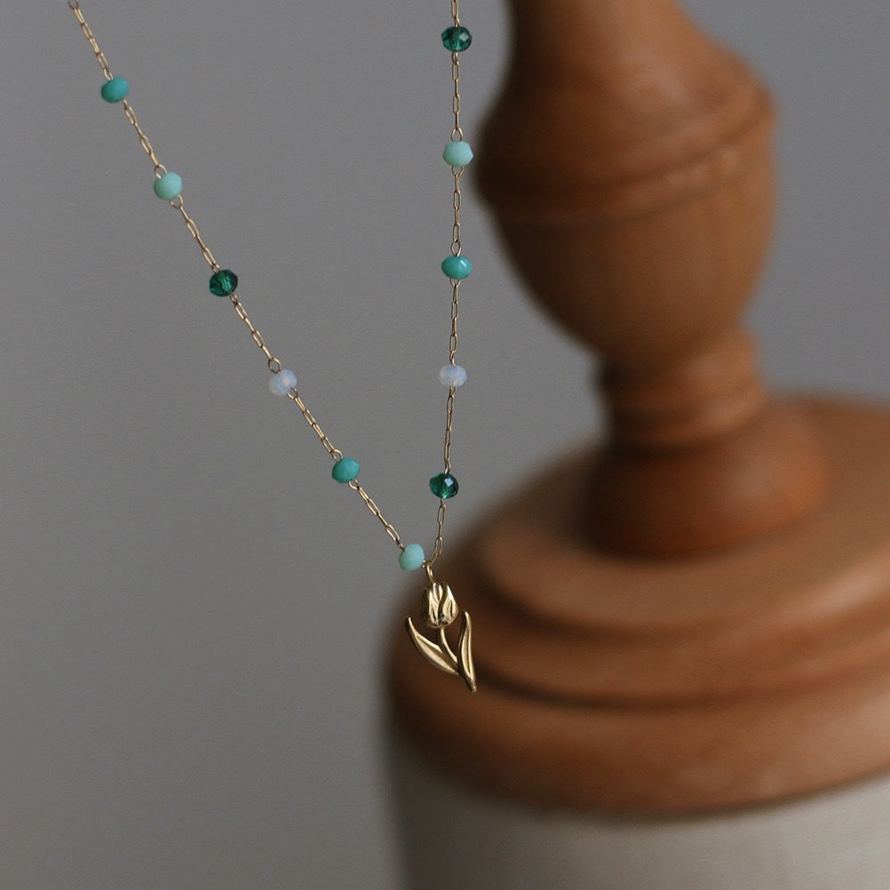 Collana Fiore Dipinto