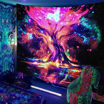 Tappezzeria Teschio Fluorescente