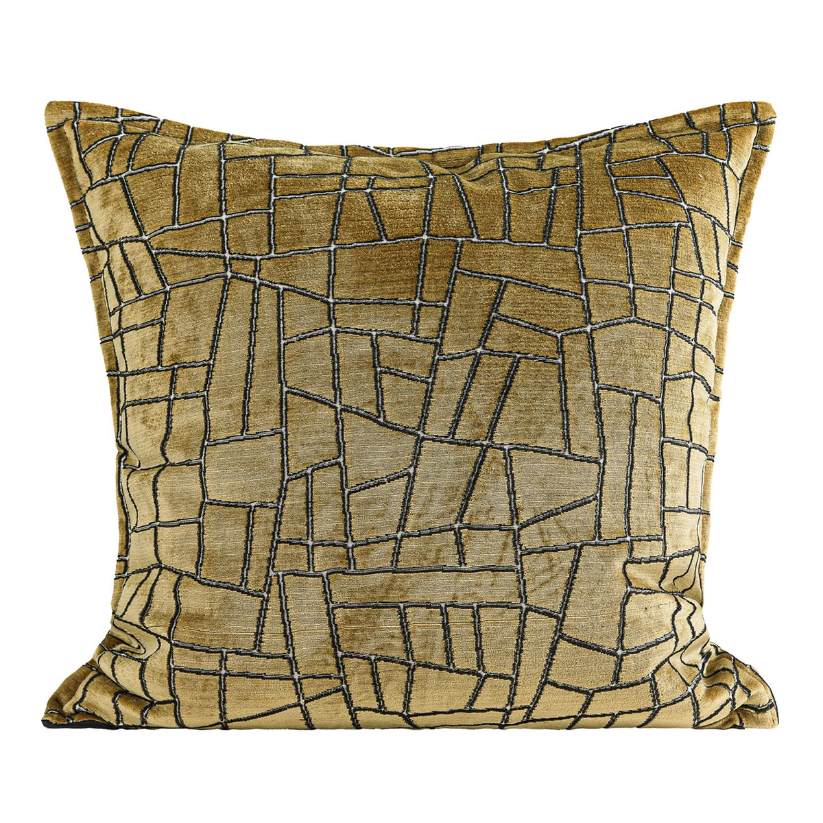 Cuscino geometrico oro