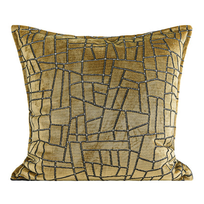 Cuscino geometrico oro