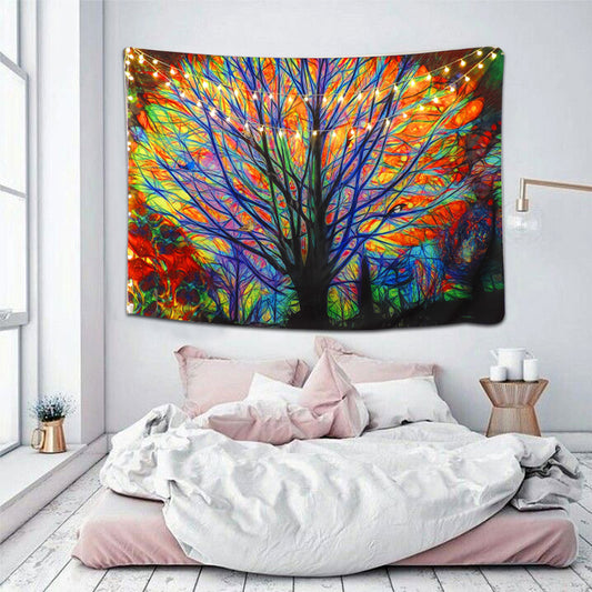 Arazzo Albero singolo molto colorato
