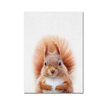 Quadro animali bosco