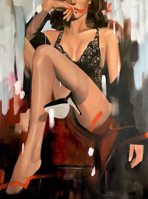 Quadro donna astratto
