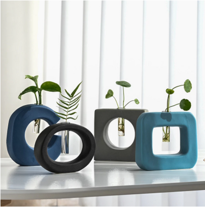 Vaso idroponico geometrico