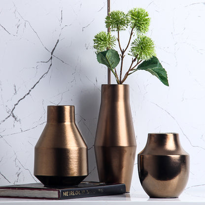 Vaso dorato ceramica