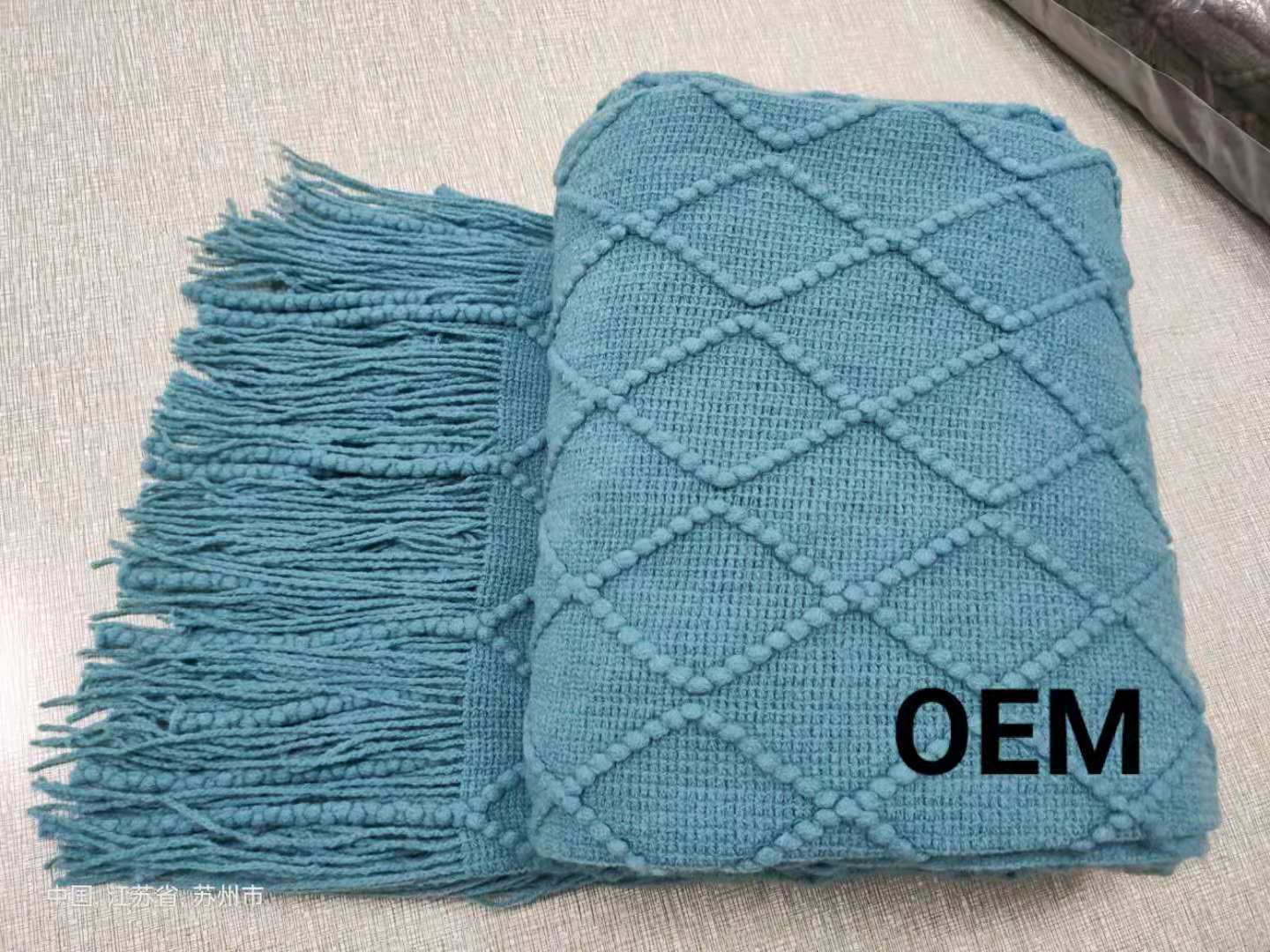 Coperta divano con losanghe