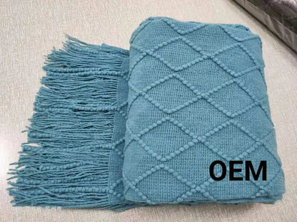 Coperta divano con losanghe