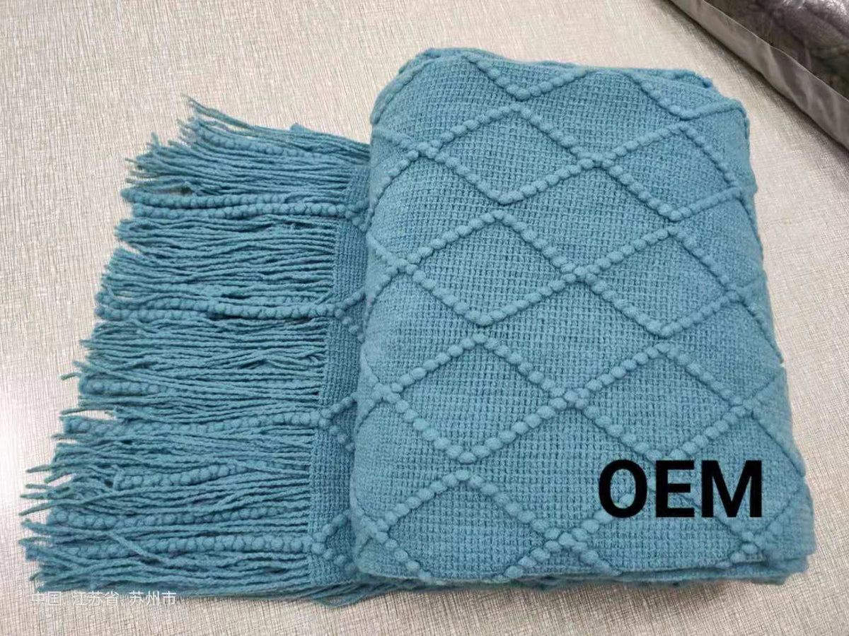 Coperta divano con losanghe