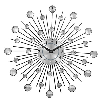 Orologio da parete Neon blu mattoni