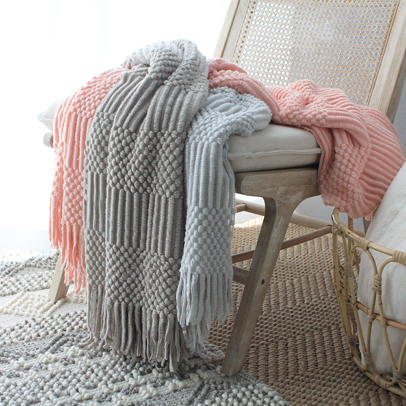 Coperta in maglia bolle