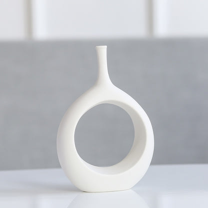 Vaso ceramica bianco