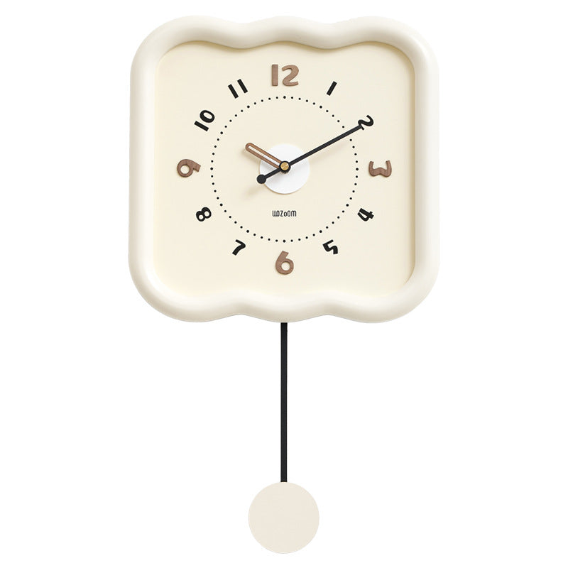 Orologio da parete Ondulati crema