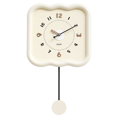 Orologio da parete Ondulati crema