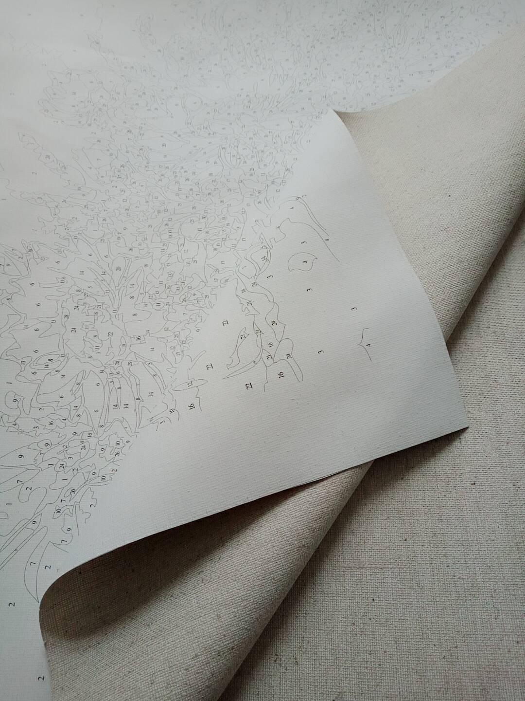 Dipinto olio paesaggio fiorito