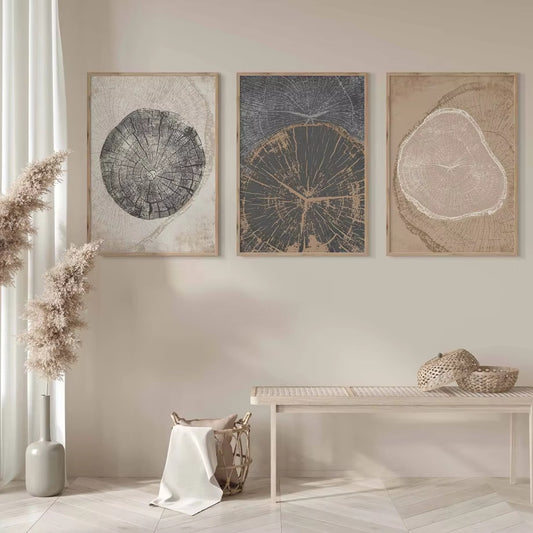 Quadro su tela Decorazioni autunnali e macramé