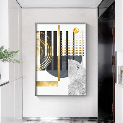 Quadro geometrico dorato