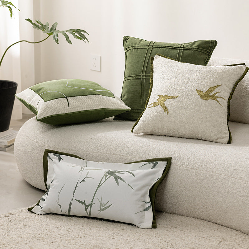 Cuscino verde vintage