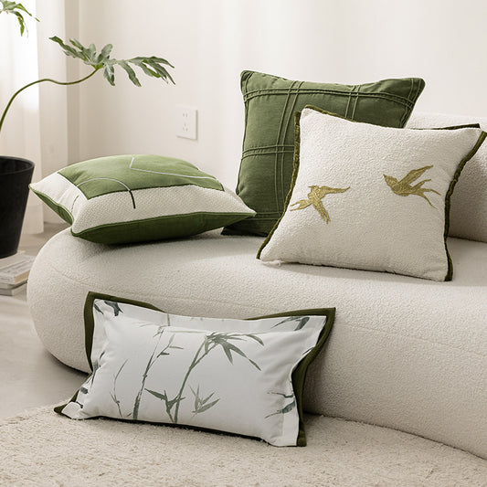 Cuscino verde vintage