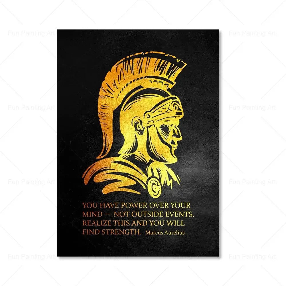 Poster Citazioni in lettere dorate