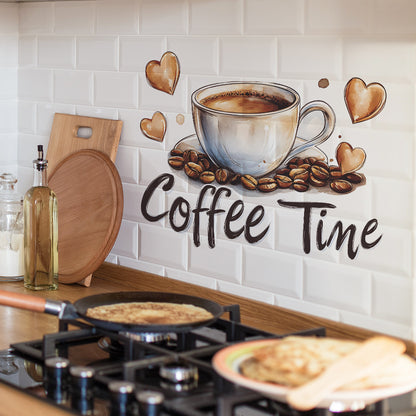Adesivo murale tema caffè
